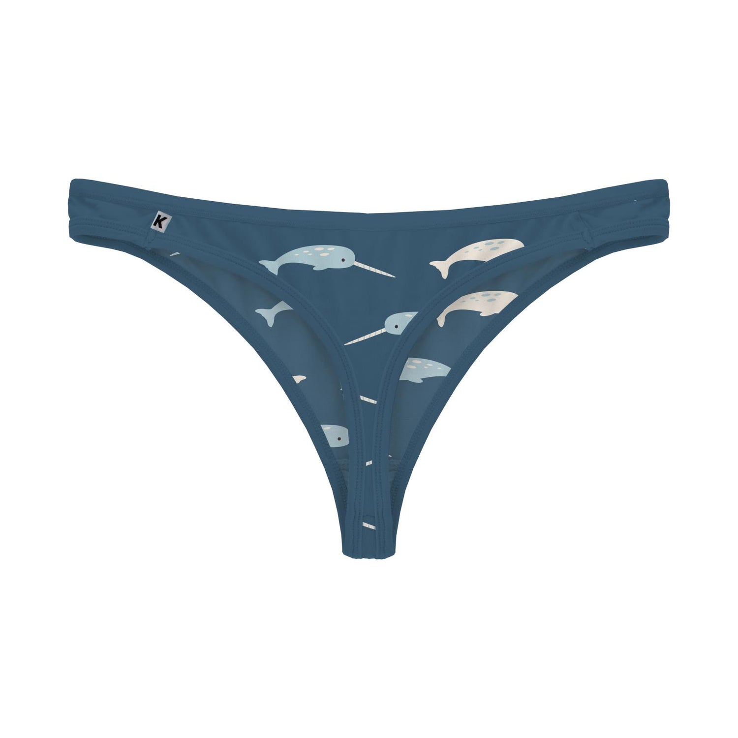 Cute Little Narwhal Print Sleek Model Thong Underwear White : :  Clothing, Shoes & Accessories